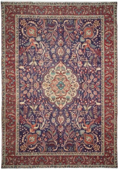 9'5x12'1 Hand Knotted Floral Traditional Wool Oriental Rug