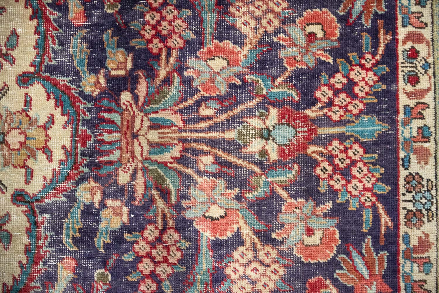 9'5x12'1 Hand Knotted Floral Traditional Wool Oriental Rug - Image 14