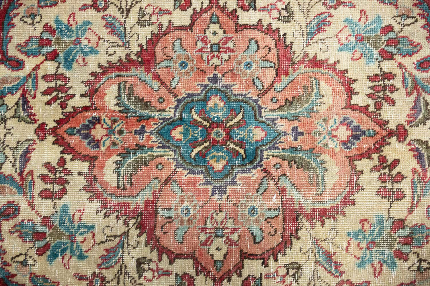 9'5x12'1 Hand Knotted Floral Traditional Wool Oriental Rug - Image 9