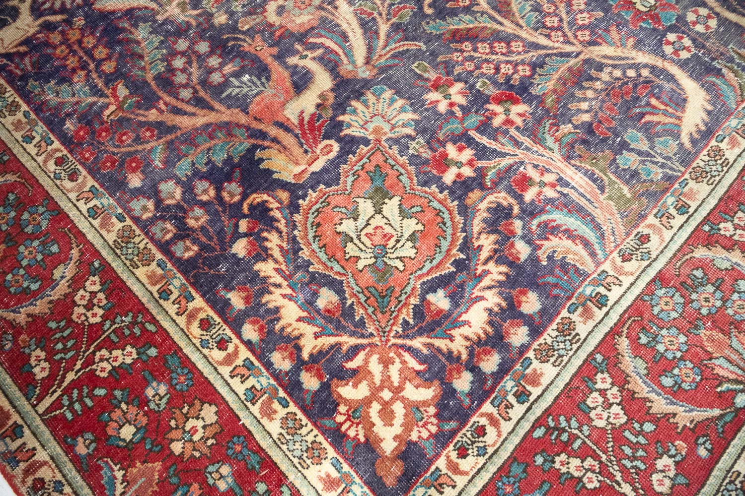 9'5x12'1 Hand Knotted Floral Traditional Wool Oriental Rug - Image 10