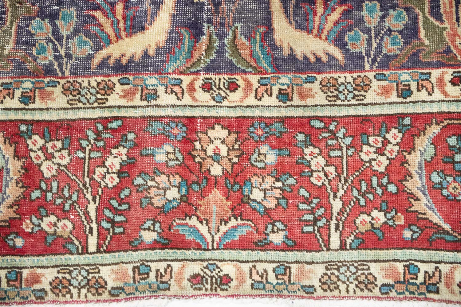 9'5x12'1 Hand Knotted Floral Traditional Wool Oriental Rug - Image 11