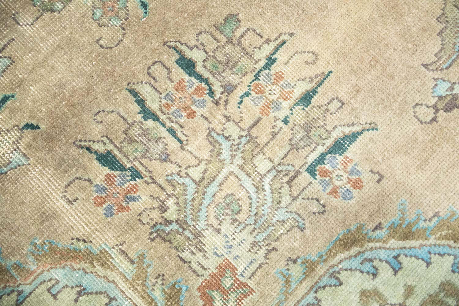 9'8x12'9 Hand Knotted Floral Traditional Wool Oriental Rug - Image 13