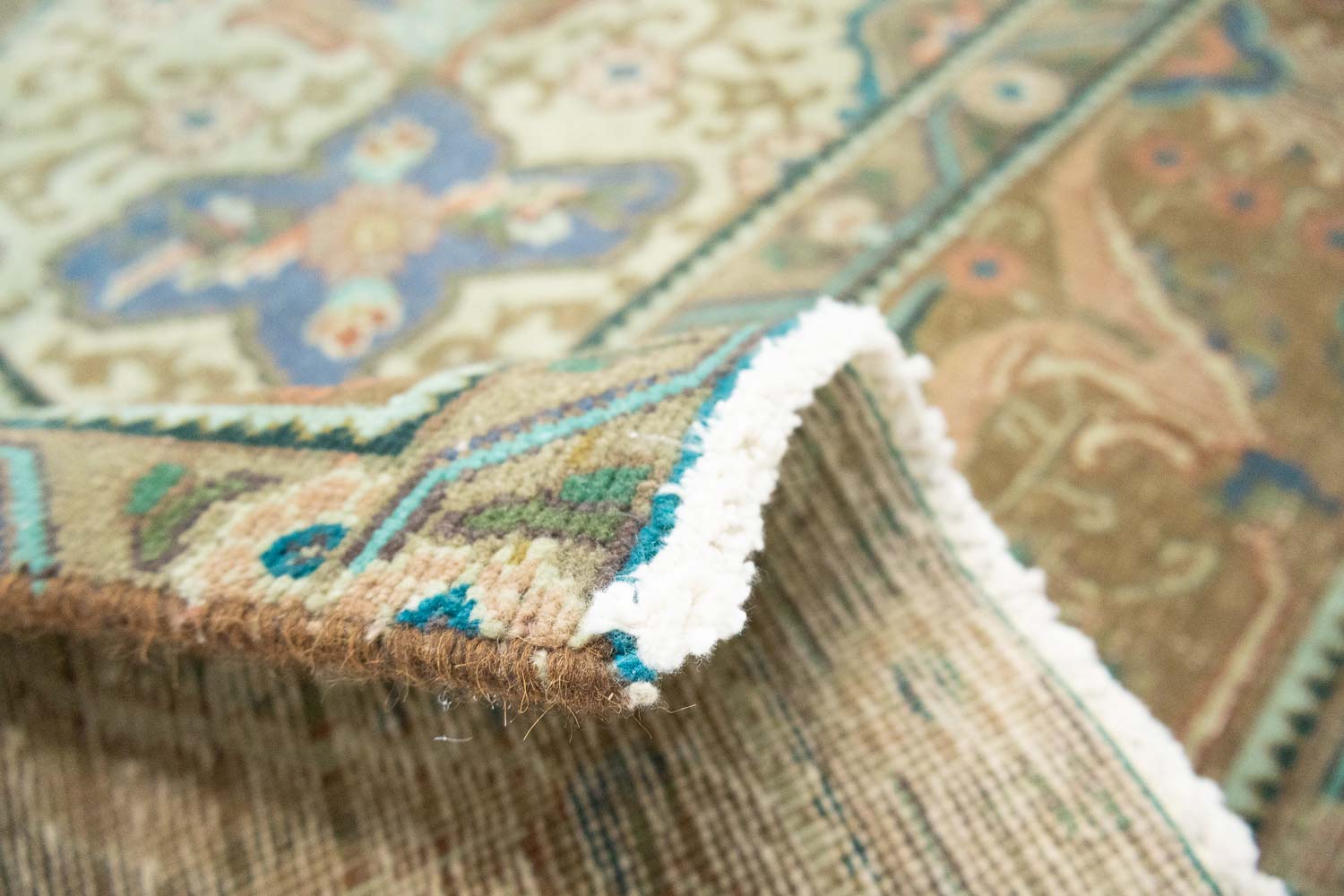 9'8x12'9 Hand Knotted Floral Traditional Wool Oriental Rug - Image 14