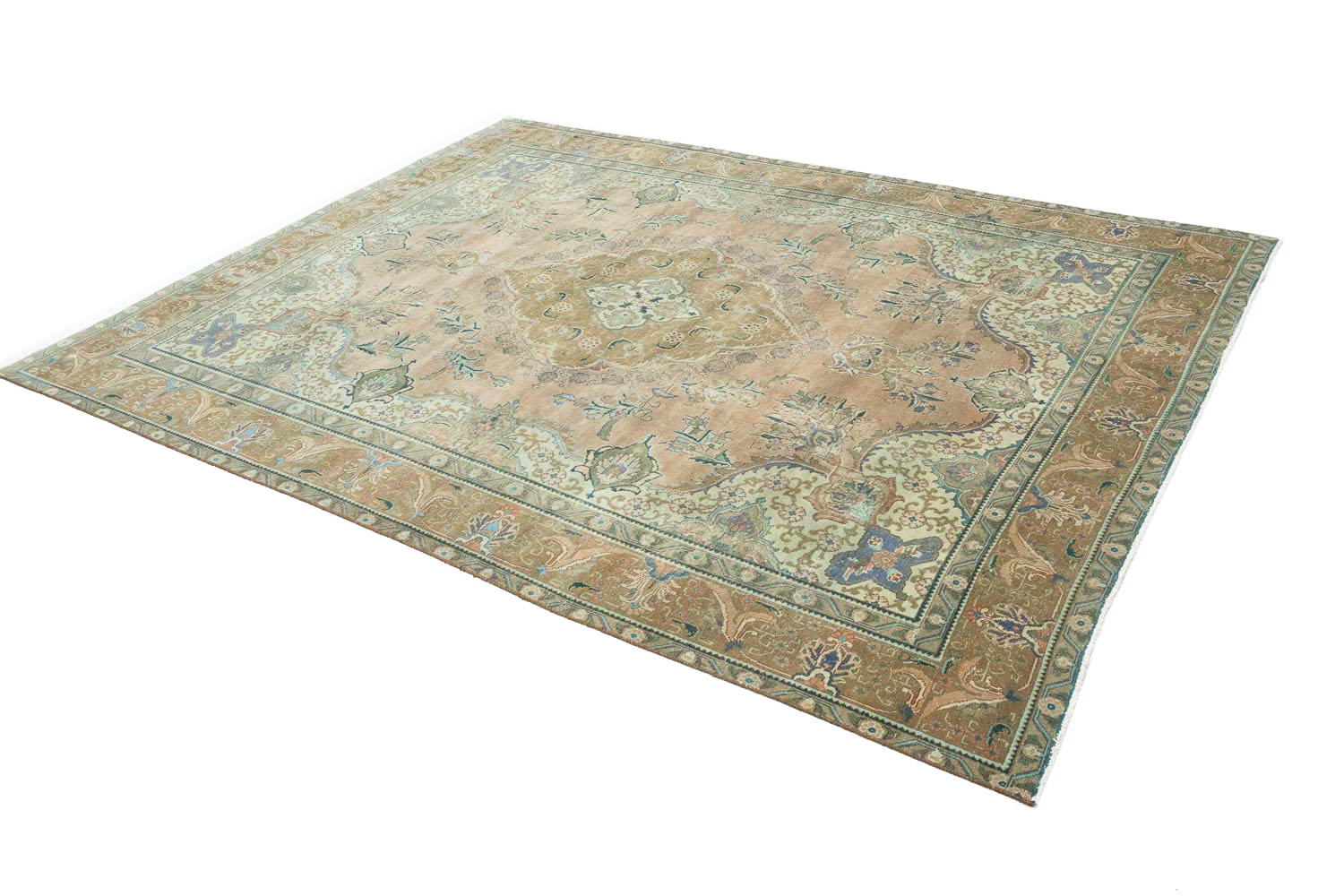 9'8x12'9 Hand Knotted Floral Traditional Wool Oriental Rug - Image 5
