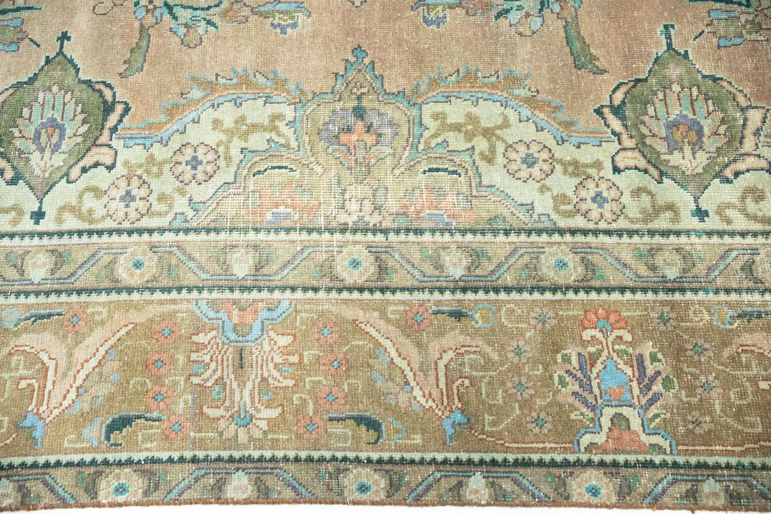 9'8x12'9 Hand Knotted Floral Traditional Wool Oriental Rug - Image 10
