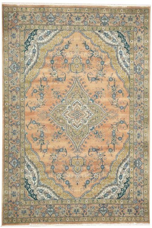 8'10x11'2 Hand Knotted Floral Traditional Wool Oriental Rug