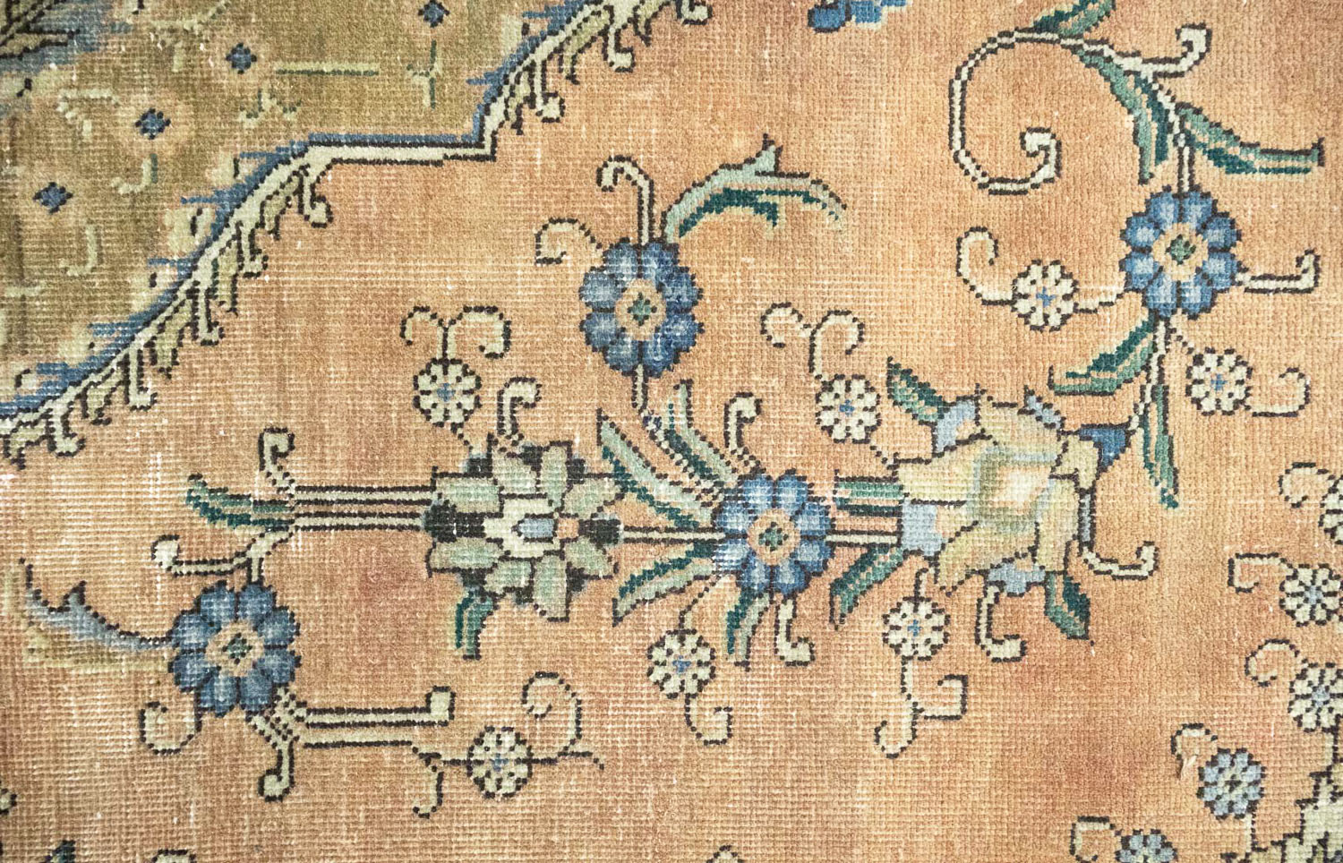 8'10x11'2 Hand Knotted Floral Traditional Wool Oriental Rug - Image 12