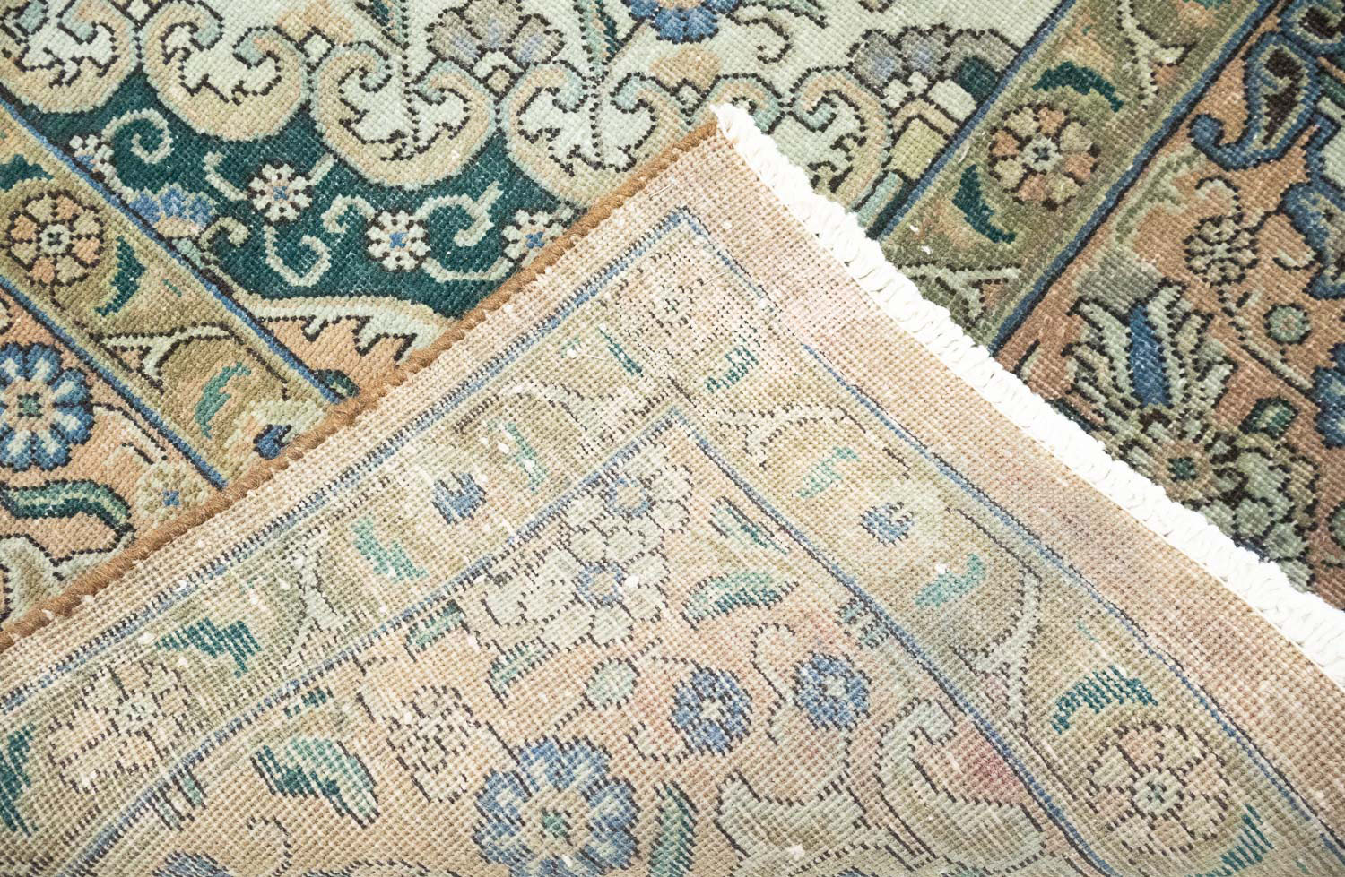 8'10x11'2 Hand Knotted Floral Traditional Wool Oriental Rug - Image 17
