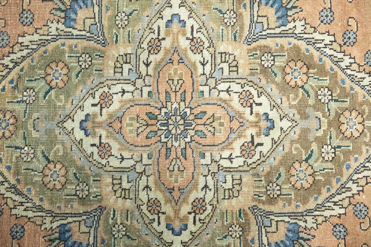 8'10x11'2 Hand Knotted Floral Traditional Wool Oriental Rug - Image 9