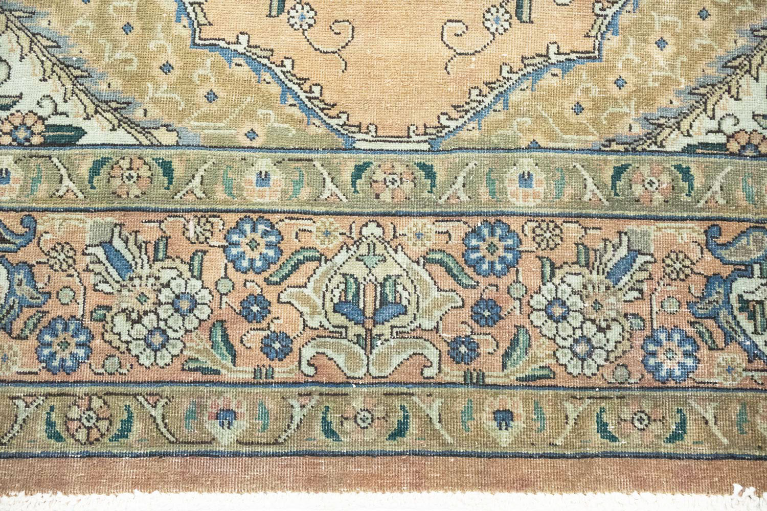 8'10x11'2 Hand Knotted Floral Traditional Wool Oriental Rug - Image 11
