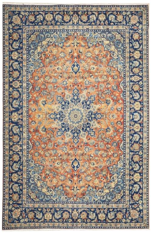 9'3x12'9 Hand Knotted Floral Traditional Wool Oriental Rug