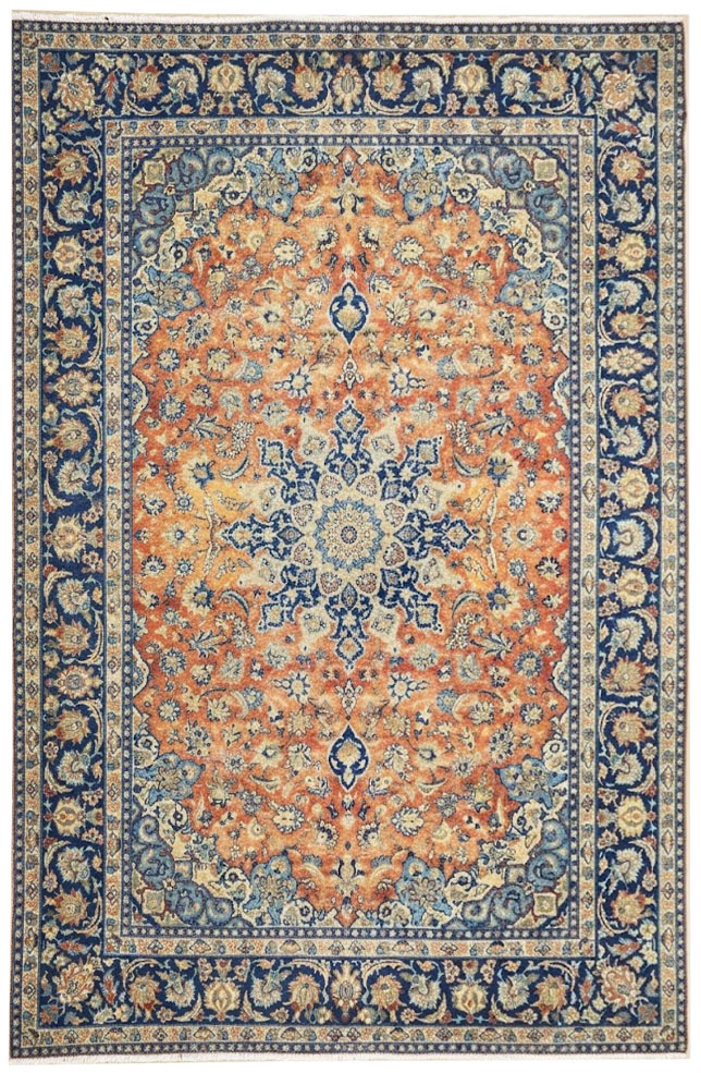 9'3x12'9 Hand Knotted Floral Traditional Wool Oriental Rug - Image 1