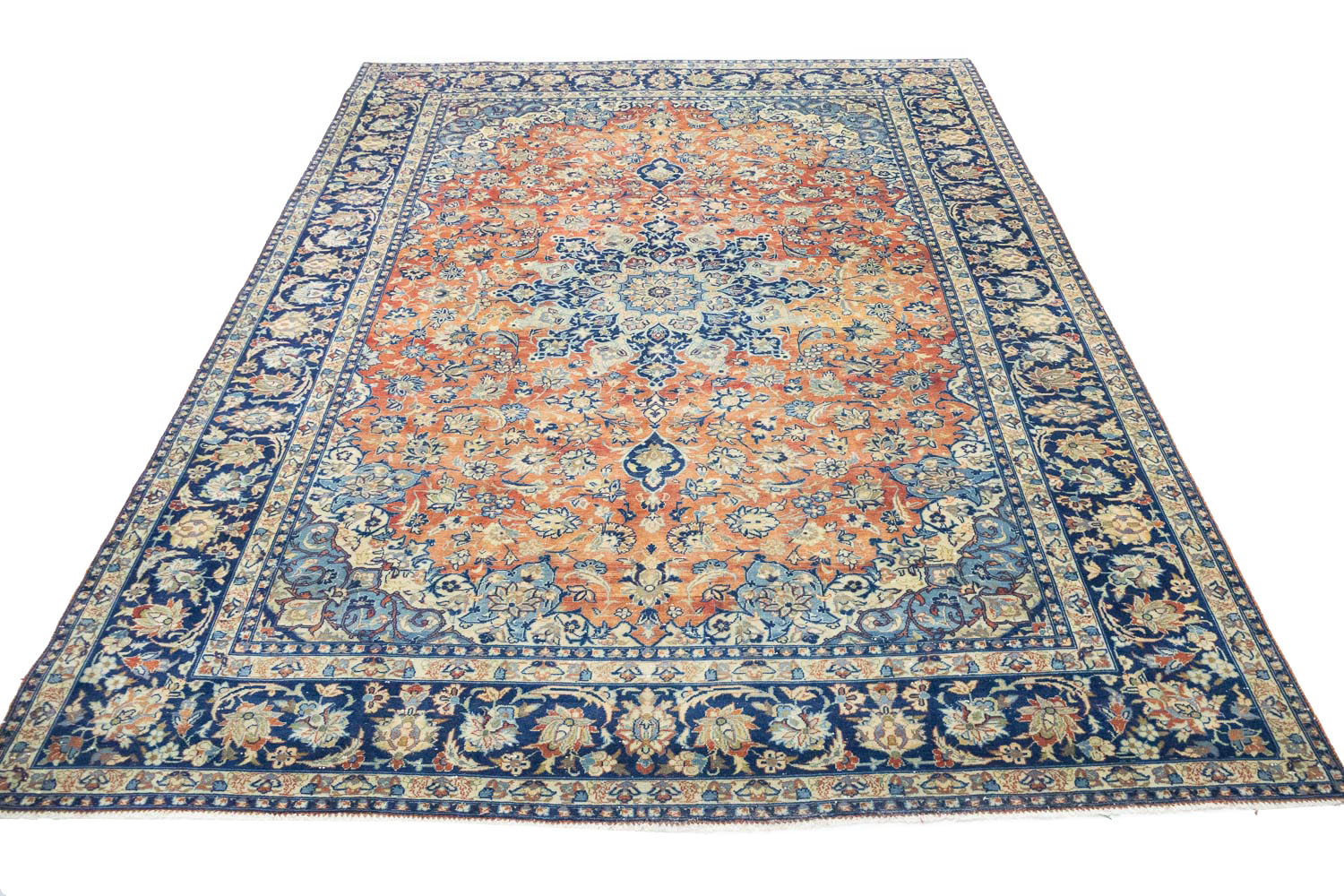 9'3x12'9 Hand Knotted Floral Traditional Wool Oriental Rug - Image 3