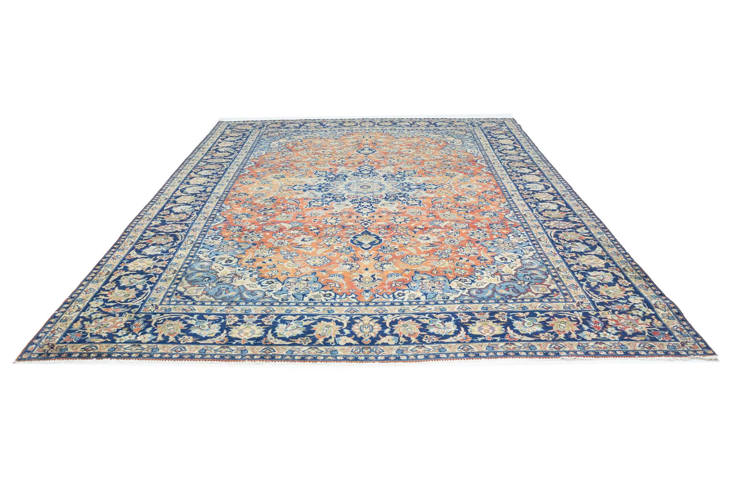 9'3x12'9 Hand Knotted Floral Traditional Wool Oriental Rug - Image 5
