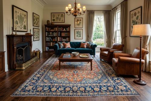 9'3x12'9 Hand Knotted Floral Traditional Wool Oriental Rug