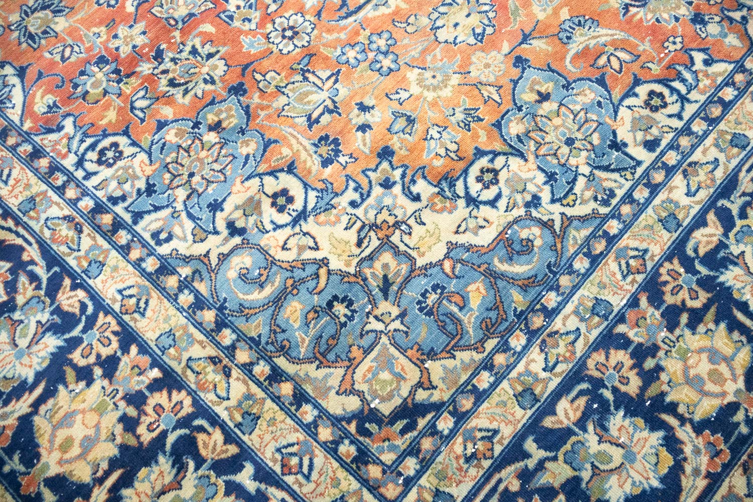 9'3x12'9 Hand Knotted Floral Traditional Wool Oriental Rug - Image 9