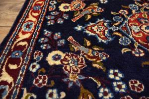 2'2 x 2'8 Hand Knotted Kashan Pictorial Persian Wool Rug