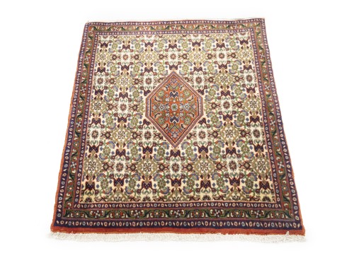 Vintage Cream Floral Tribal 2'5X2'9 Bidjar Persian Rug