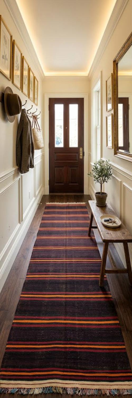 Semi Antique Multicolored Tribal 5' x 15' Kilim Persian Runner Rug