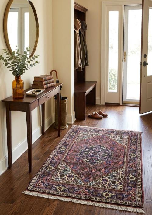 Floral Bittersweet Red 3X4 Bidjar Persian Rug