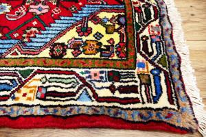 2'7 x 4'8 Hand Knotted Hamedan Geometric Persian Wool Rug