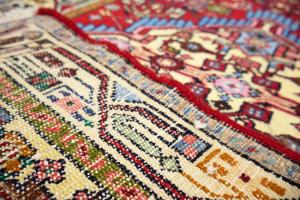 2'7 x 4'8 Hand Knotted Hamedan Geometric Persian Wool Rug