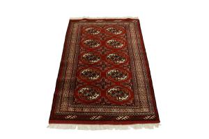 Red Tribal 3X5 Turkoman Persian Rug