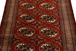 Red Tribal 3X5 Turkoman Persian Rug