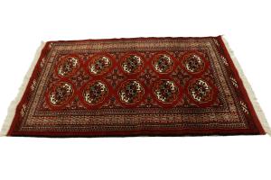 Red Tribal 3X5 Turkoman Persian Rug