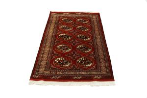Red Tribal 3X5 Turkoman Persian Rug