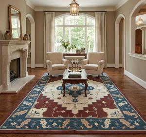 Cream Geometric Dhurrie 9X12 Modern Oriental Rug