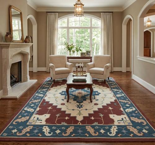 Cream Geometric Dhurrie 9X12 Modern Oriental Rug