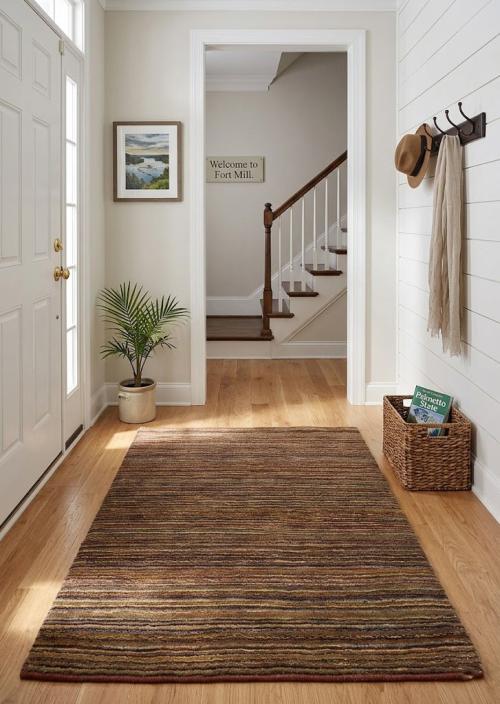 Multicolored Stripes Tribal 3X4 Gabbeh Persian Rug
