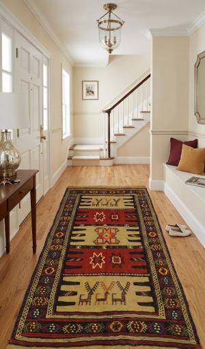 3'8 X 5'10 Tribal Sumak Herati Hand-Woven Persian Wool Rug