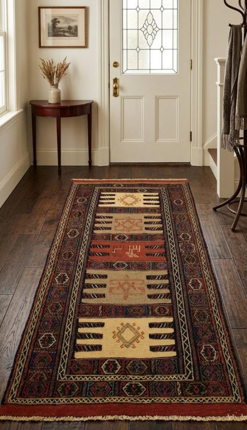 Charcoal Tribal 3X6 Sumak Herati Oriental Rug