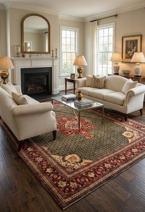 Raw Umber Tribal 6'5 x 10' Koliaie Persian Rug