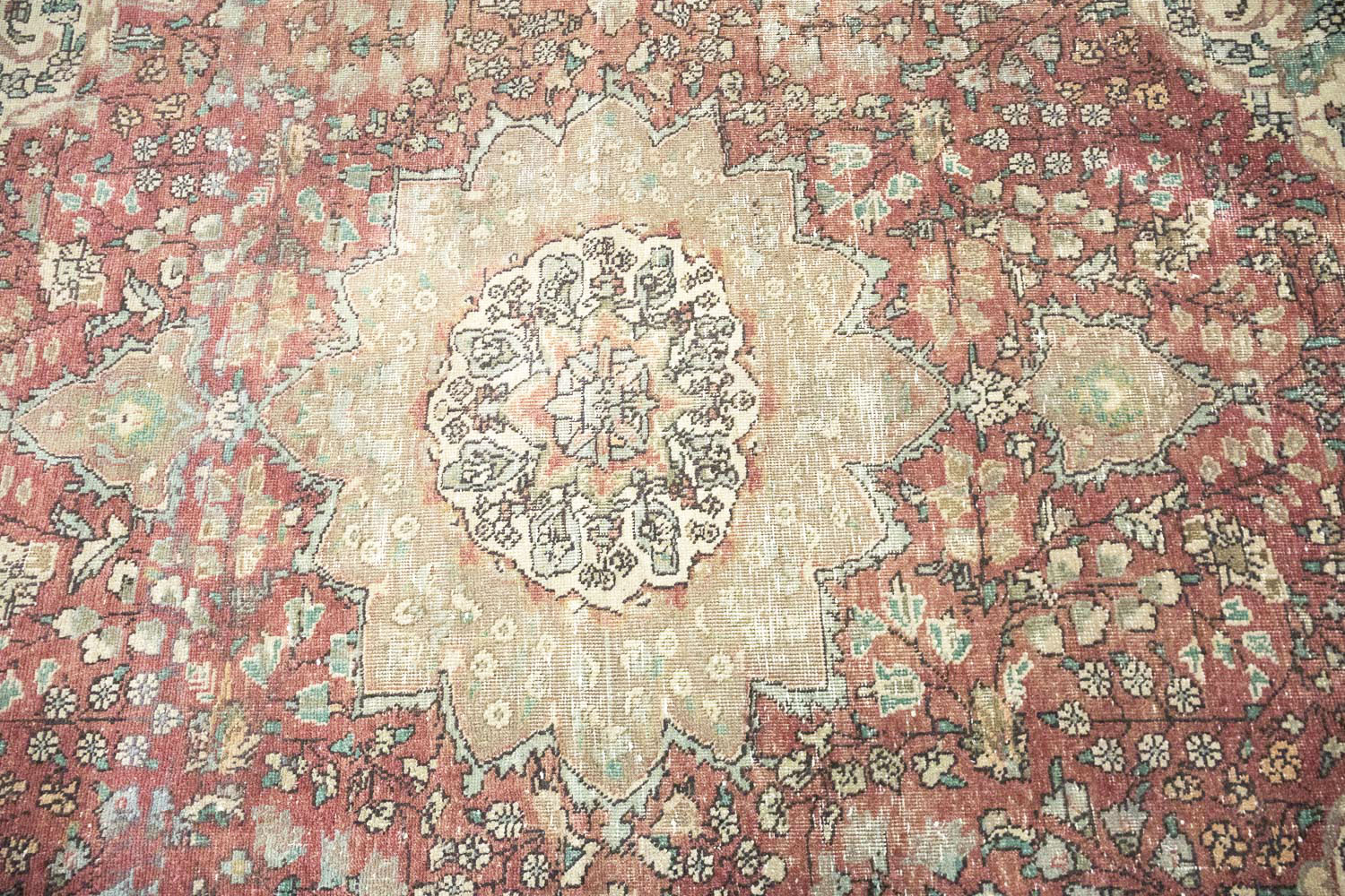6'9x9'7 Hand Knotted Floral Traditional Wool Oriental Rug - Image 7