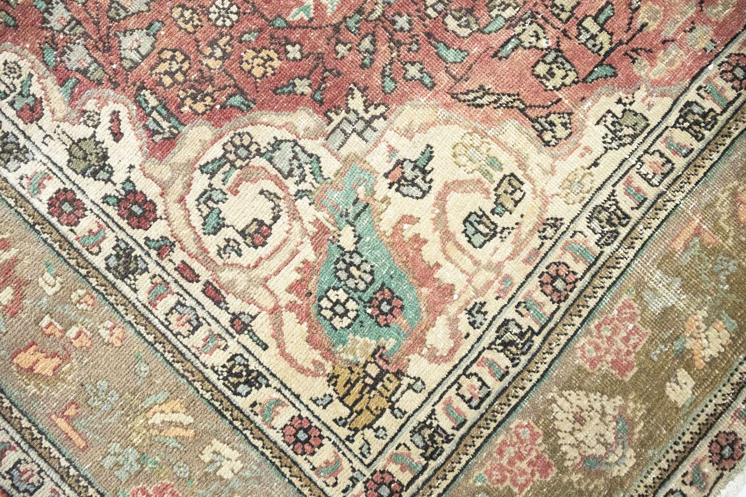 6'9x9'7 Hand Knotted Floral Traditional Wool Oriental Rug - Image 8