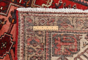 Semi Antique Red Tribal 3'3X12'5 Hamedan Persian Runner Rug