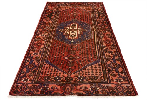 Antique Geometric Tribal 4X6'7 Hamedan Persian Rug