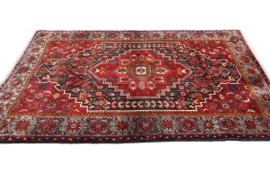 Vintage Tribal Geometric 3'7X5'2 Bidjar Persian Rug