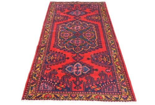 Vintage Tribal Geometric 3'7X6'9 Viss Persian Rug