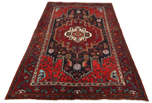 Vintage Floral Red 4X6'6 Gholtogh Persian Rug