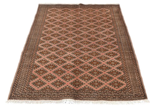 Vintage Geometric Tribal 3'6X4'8 Turkoman Persian Rug