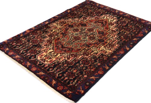 Vintage Floral Geometric 2X3 Bidjar Sanneh Persian Rug