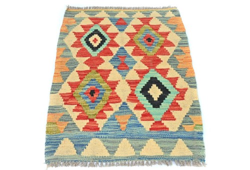 Multicolored Geometric Reversible 2X3 Kilim Oriental Rug