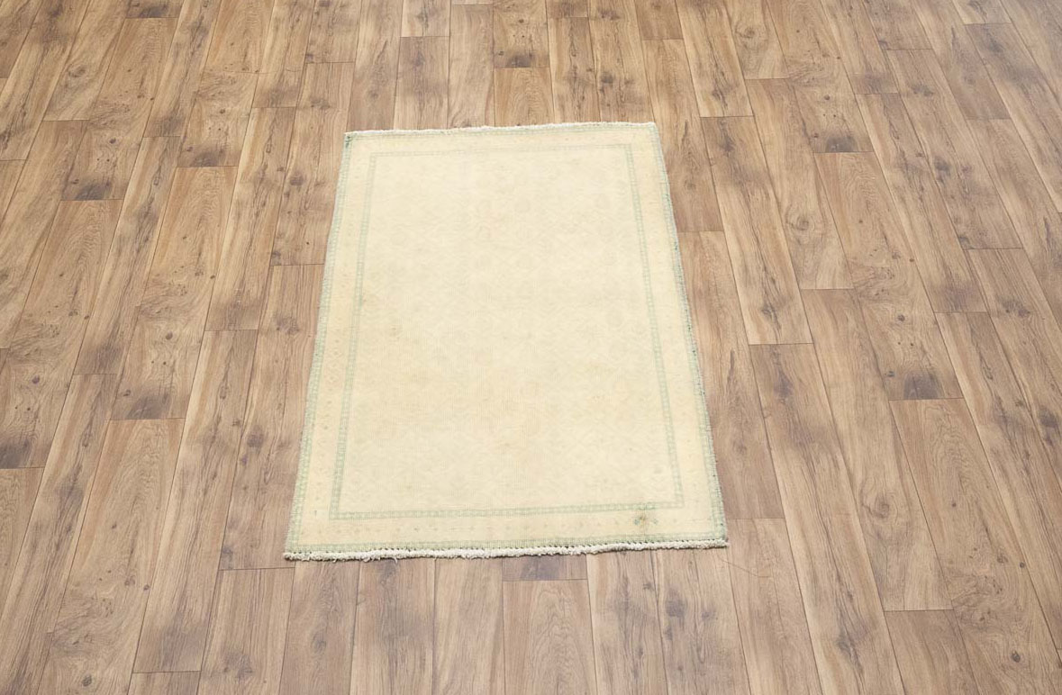 3'0x4'10 Hand-Knotted Modern Bordered Oriental Wool Rug - Image 2