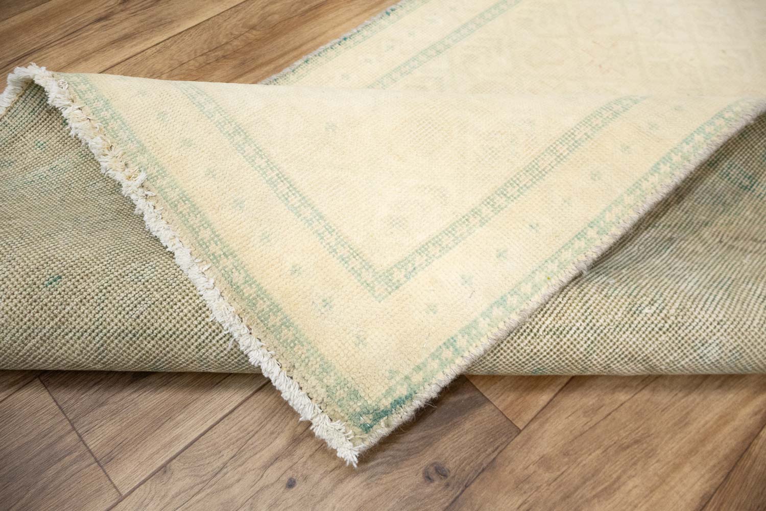 3'0x4'10 Hand-Knotted Modern Bordered Oriental Wool Rug - Image 11