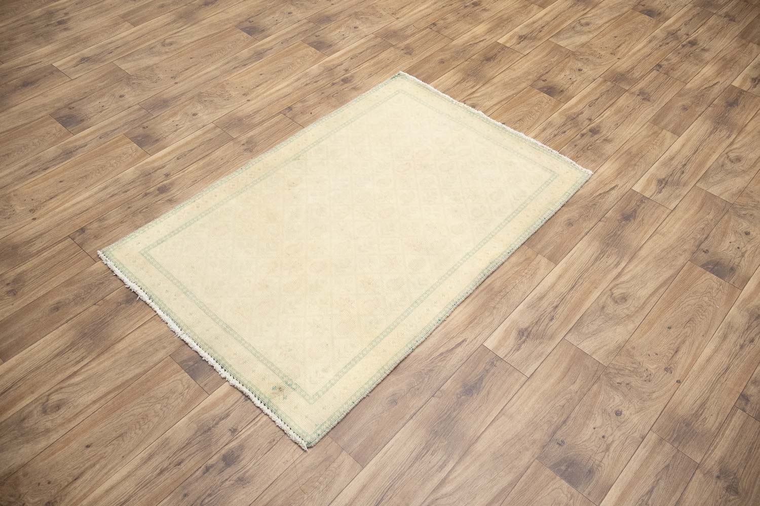 3'0x4'10 Hand-Knotted Modern Bordered Oriental Wool Rug - Image 3
