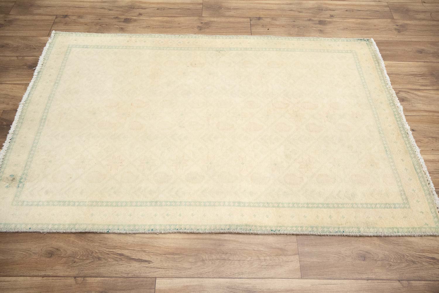 3'0x4'10 Hand-Knotted Modern Bordered Oriental Wool Rug - Image 9